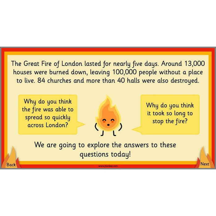 PlanBee Great Fire of London Year 1/2 KS1 History Lessons | PlanBee