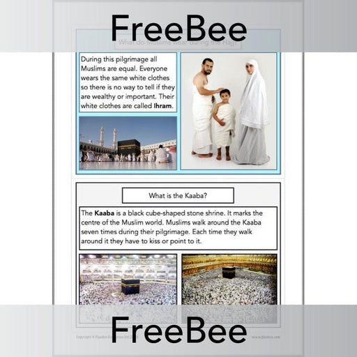Free Downloadable The Hajj KS2 Fact Cards by PlanBee