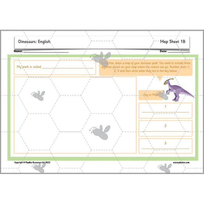 PlanBee Dinosaurs KS1 Topic - Cross Curricular Lessons by PlanBee