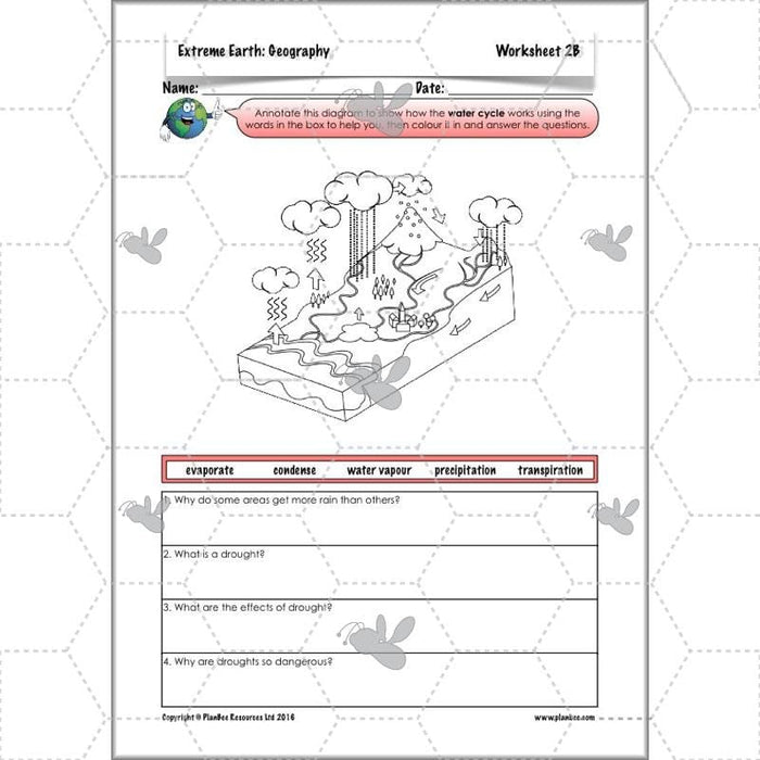 PlanBee Natural Disaster KS2 Extreme Earth Topic by PlanBee