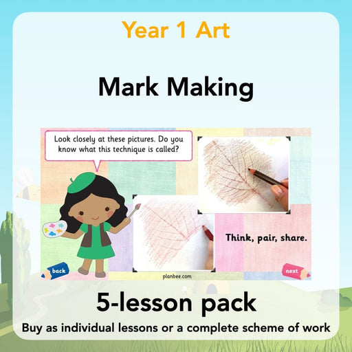 PlanBee Mark Making Ideas | Year 1 art lessons by PlanBee