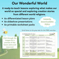 PlanBee Our Wonderful World - Creation Stories KS1 RE by PlanBee