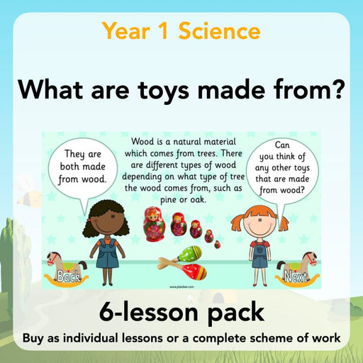 PlanBee Materials and their Properties KS1 Year 1 Science by PlanBee