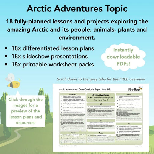 PlanBee Polar Explorers KS1 Arctic Adventures Topic | PlanBee