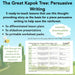 PlanBee The Great Kapok Tree Planning Persuasive Writing by PlanBee