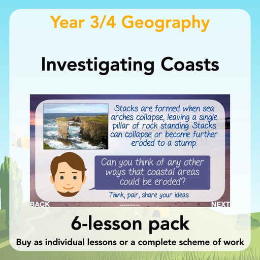 PlanBee Investigating Coasts KS2 Geography Lessons | PlanBee