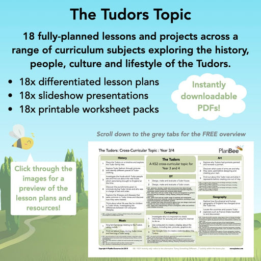 PlanBee Tudor Activities KS2 | Lesson Planning and Resources 