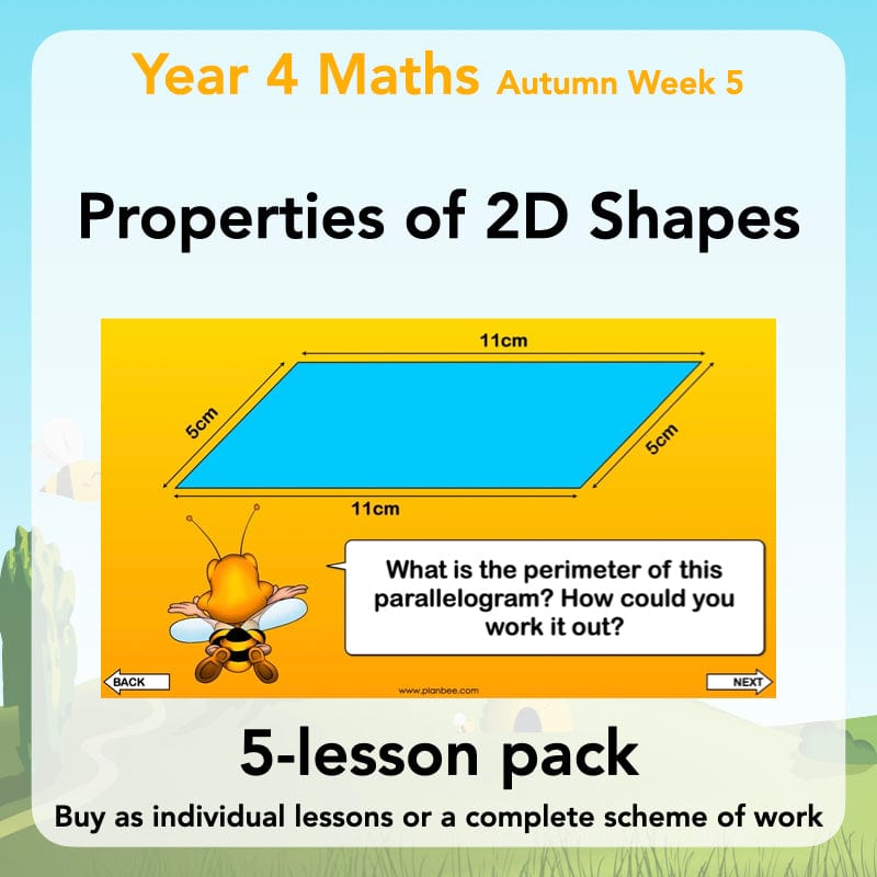 Year 4 Properties of 2D Shapes KS2 Maths by PlanBee