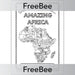 PlanBee Free Amazing Africa Topic Bundle Cover by PlanBee