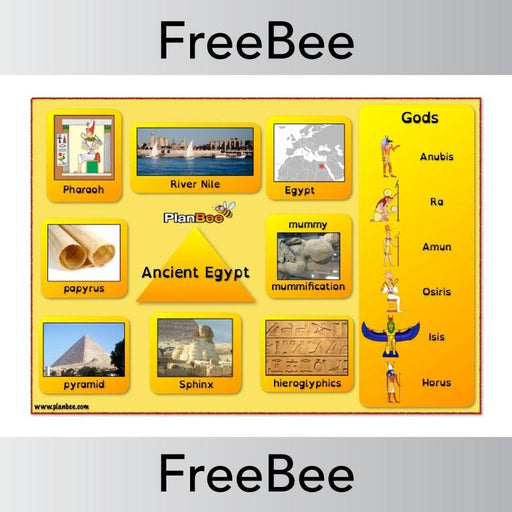 Ancient Egyptian Word Bank | PlanBee FreeBees