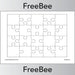 PlanBee Blank Jigsaws | Free KS1/2 Puzzle Template