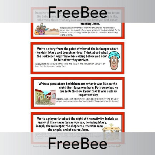Free Christmas writing ideas and activities by PlanBee