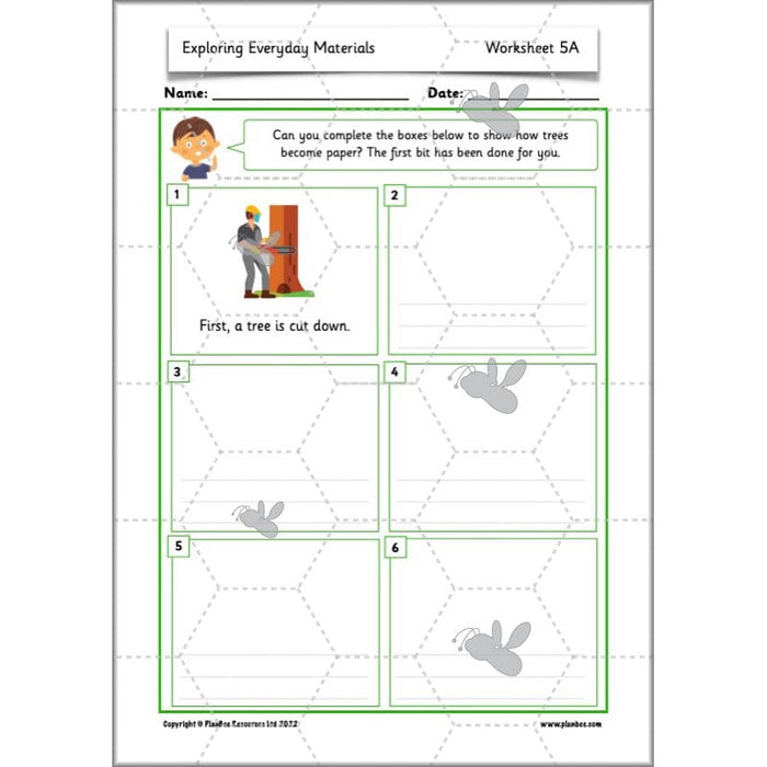 PlanBee Exploring Everyday Materials Year 2 Science Lesson Plans