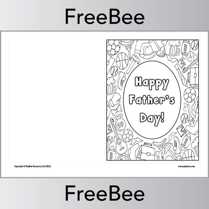 PlanBee FREE Father's Day Card Templates by PlanBee