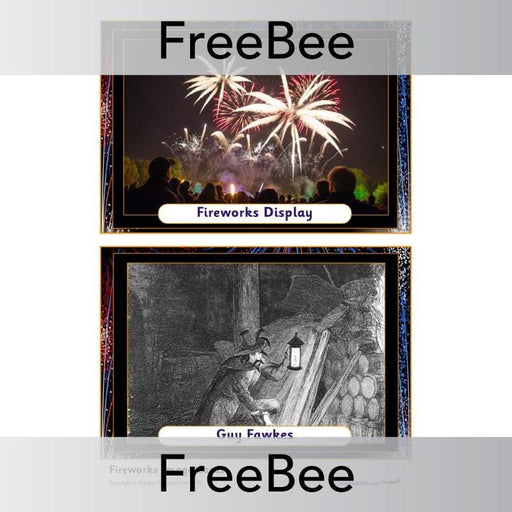 FREE Classroom Firework Display Picture Cards by PlanBee