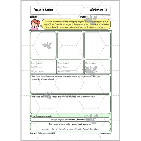 PlanBee Forces in Action: Science Forces Year 5 PlanBee lesson pack