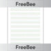 PlanBee Free Handwriting Practice Sheet by PlanBee