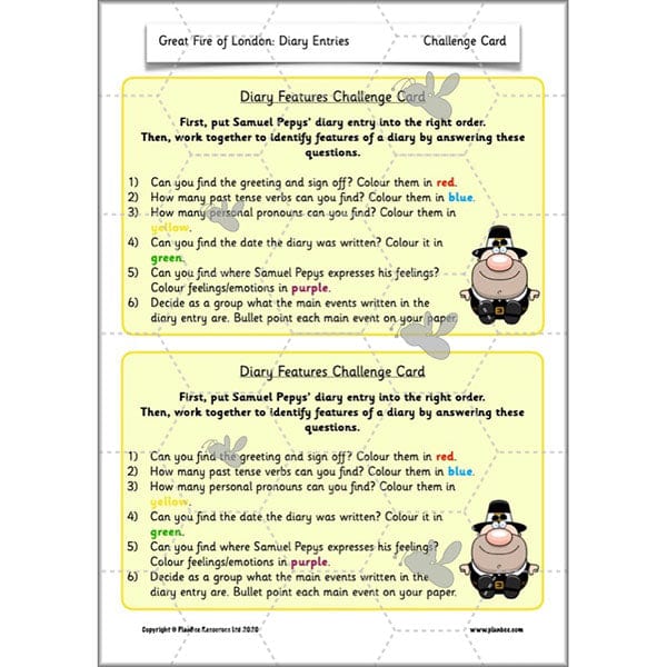 PlanBee Great Fire of London KS1 English Planning Year 2 by PlanBee