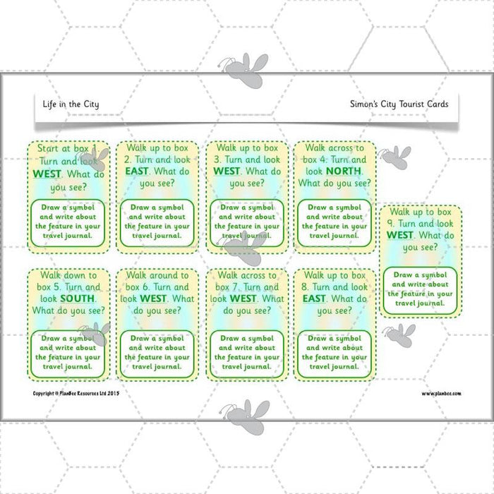 PlanBee Life in the City - Geography lesson resources for KS1
