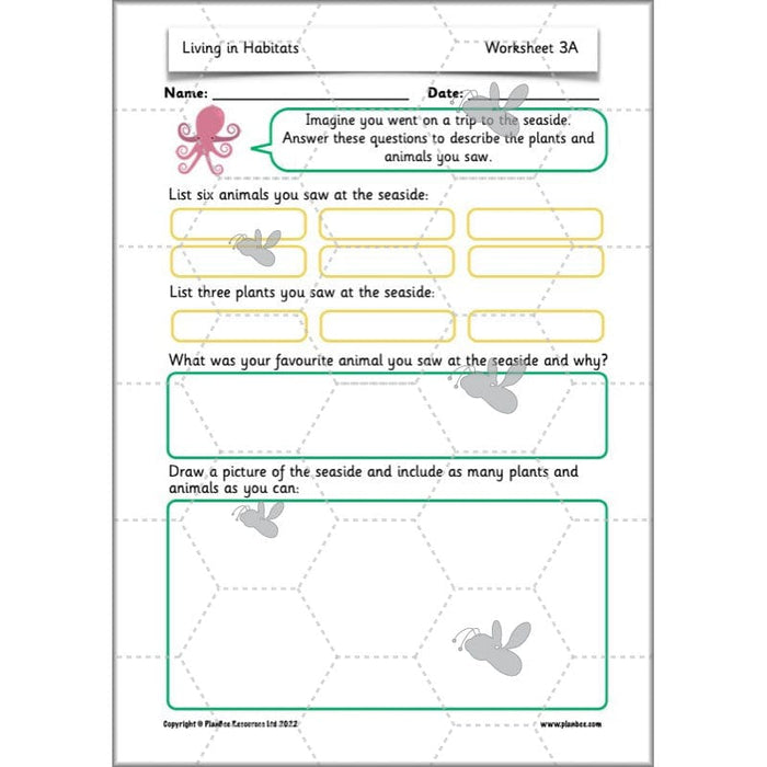 PlanBee Living Things and their Habitats Year 2 Science by PlanBee