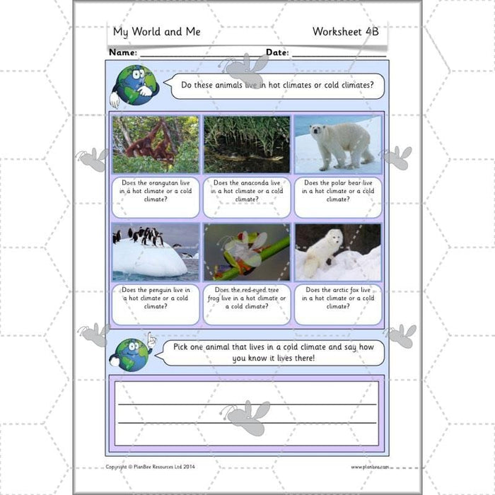 PlanBee My World and Me: Primary Geography Plans for KS1 Year 1 & Year 2