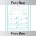 PlanBee FREE Number Bonds Rainbow Worksheet by PlanBee