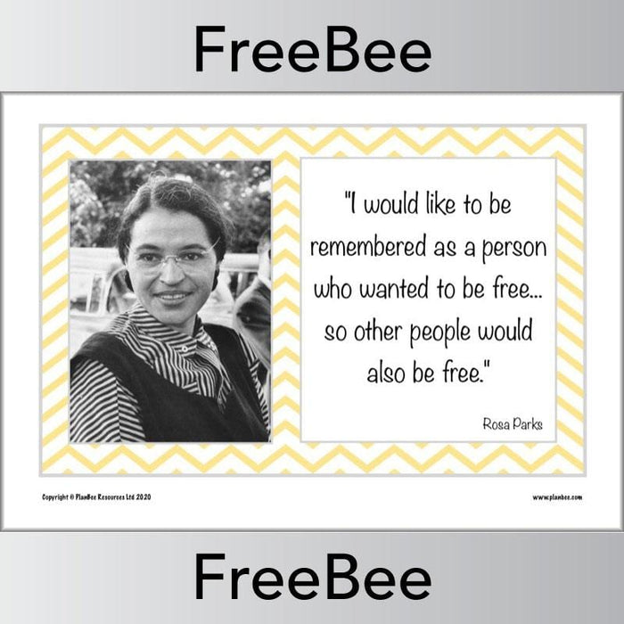 PlanBee Rosa Parks Quotes