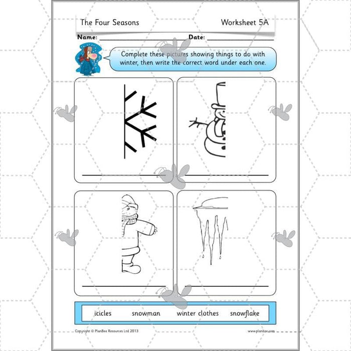 PlanBee The Four Seasons KS1 Lesson Plans, Slides & Worksheets for Year 1 & 2