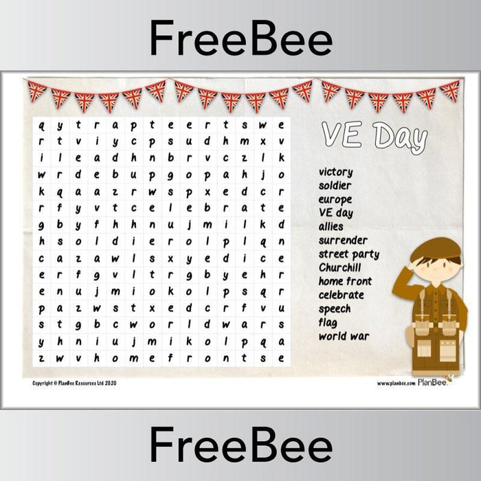 VE Day Word Search