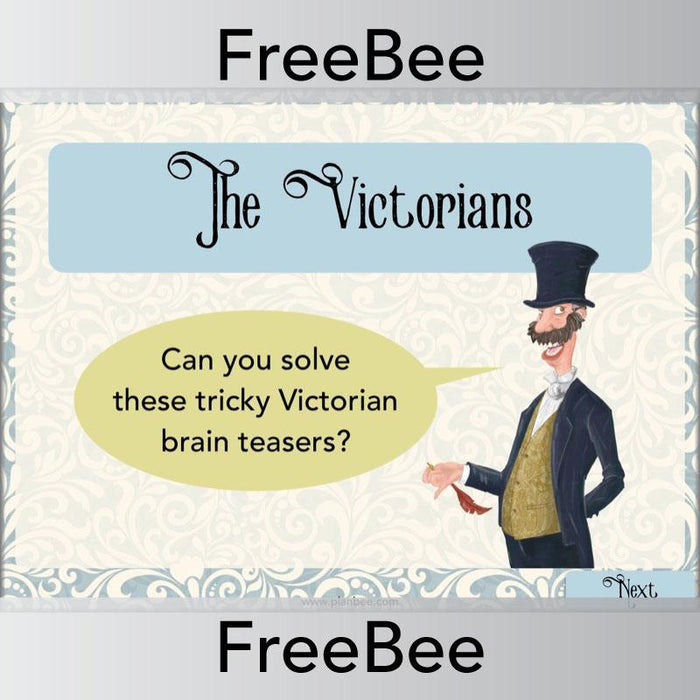 Free Victorian Quiz Brain Teaser Presentation by PlanBee