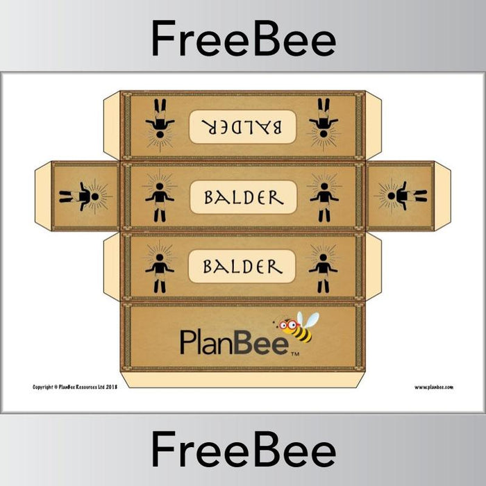 PlanBee FREE Balder Viking Gods and Goddesses KS2 Group Name Labels