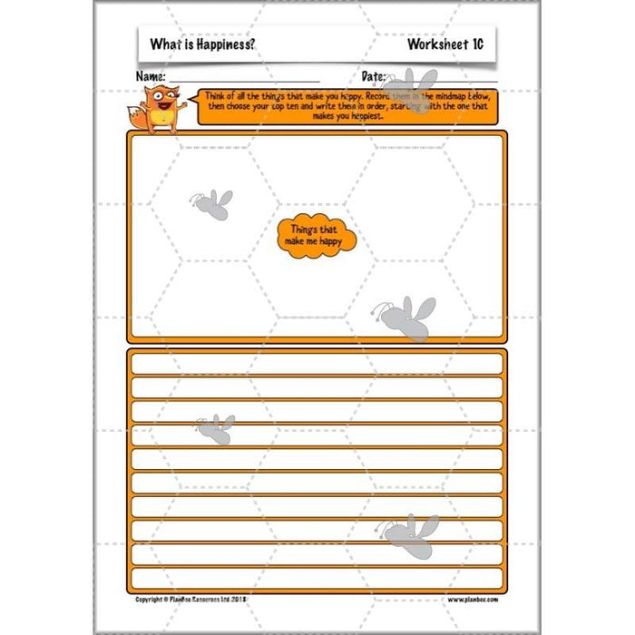 PlanBee What is Happiness? KS2 ESR Lessons by PlanBee