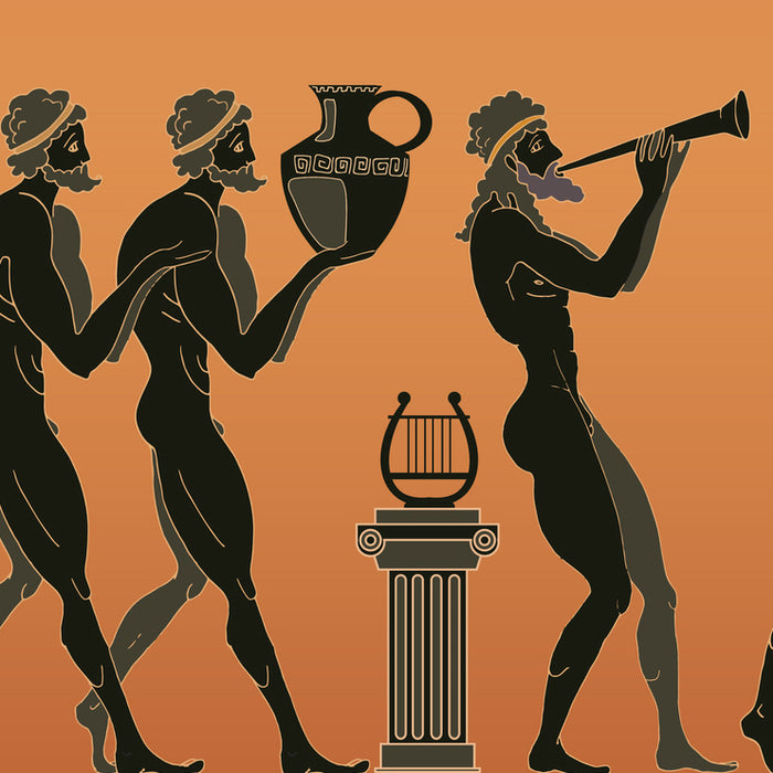 Ancient Greece pottery style image