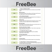 PlanBee FREE Black History Timeline for Children