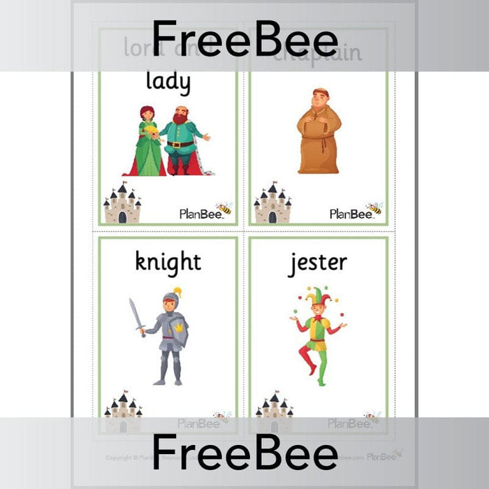 PlanBee FREE Castles KS1 Word Cards | PlanBee