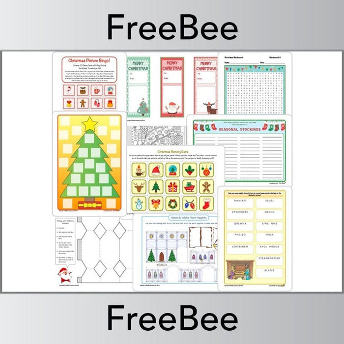 PlanBee Free Christmas Activity Pack for KS1 and KS2 by PlanBee