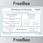 PlanBee Estimating and checking Maths Poster PDF by PlanBee