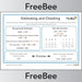 PlanBee Estimating and checking Maths Poster PDF by PlanBee