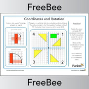 PlanBee Free Coordinates and Rotation KS2 Worksheet