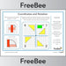 PlanBee Free Coordinates and Rotation KS2 Worksheet