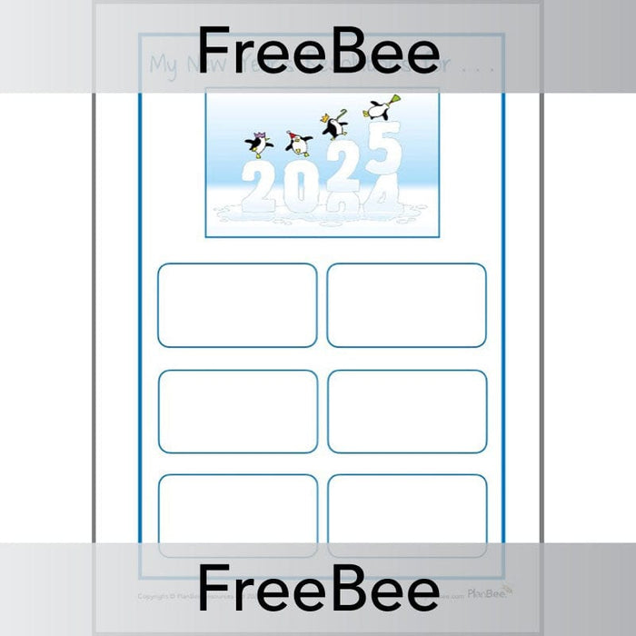 PlanBee New Year's Resolution Template | Free PlanBee