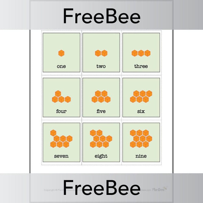 PlanBee Place Value Blocks Cards ThHTO | PlanBee FreeBees