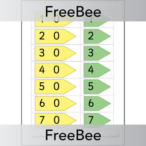 PlanBee Place-Value Arrow Cards: HTO | A PlanBee FREE Resource