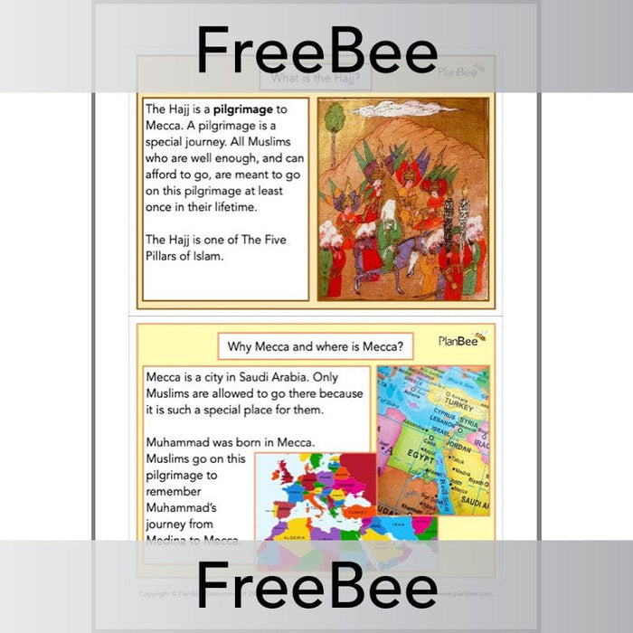 PlanBee Free Downloadable The Hajj KS2 Display Pack by PlanBee