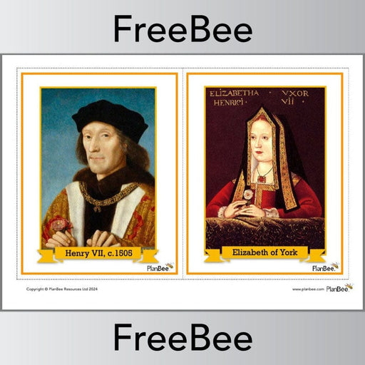 PlanBee Tudor Portrait Pack FREE PDF Resource by PlanBee