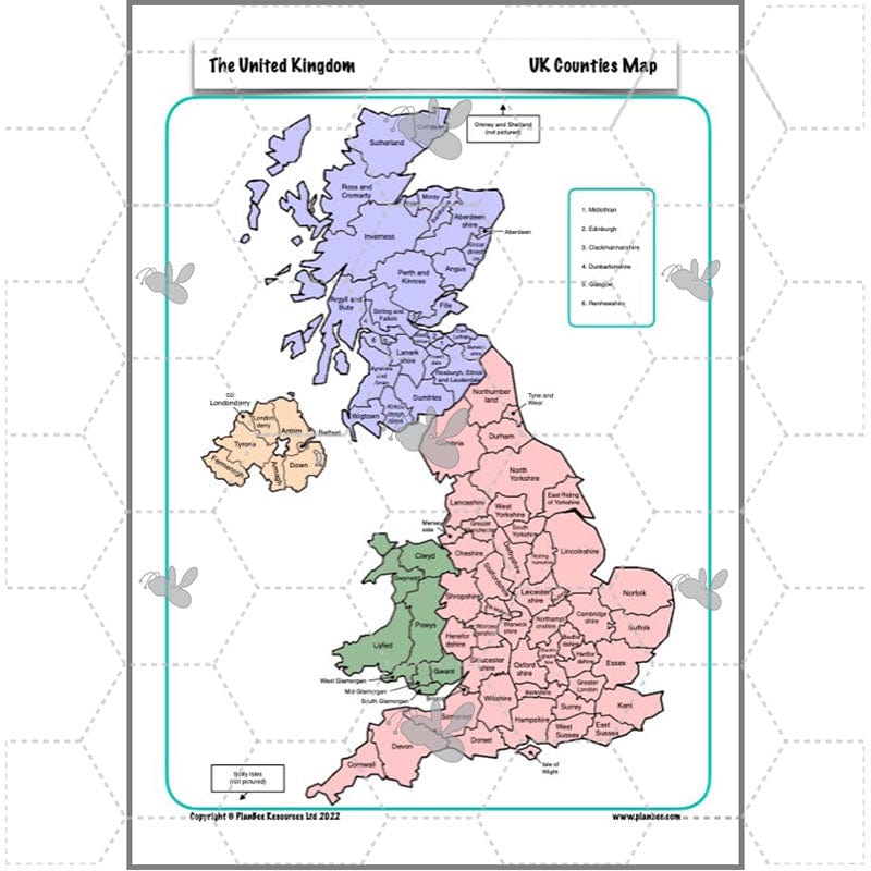 PlanBee The United Kingdom KS2 Geography Planning Pack by PlanBee
