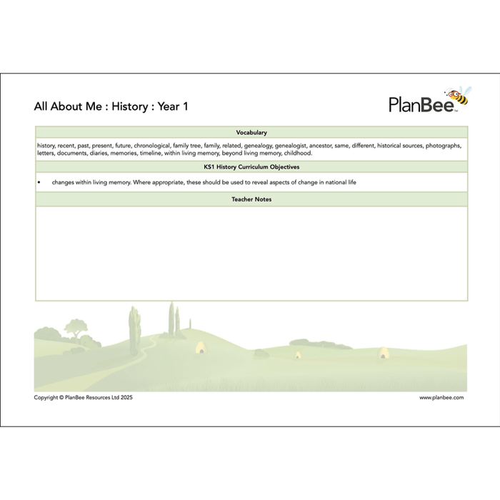 PlanBee All About Me KS1 Topic Bundle