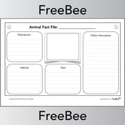 PlanBee FREE Animal Fact File Template | PlanBee