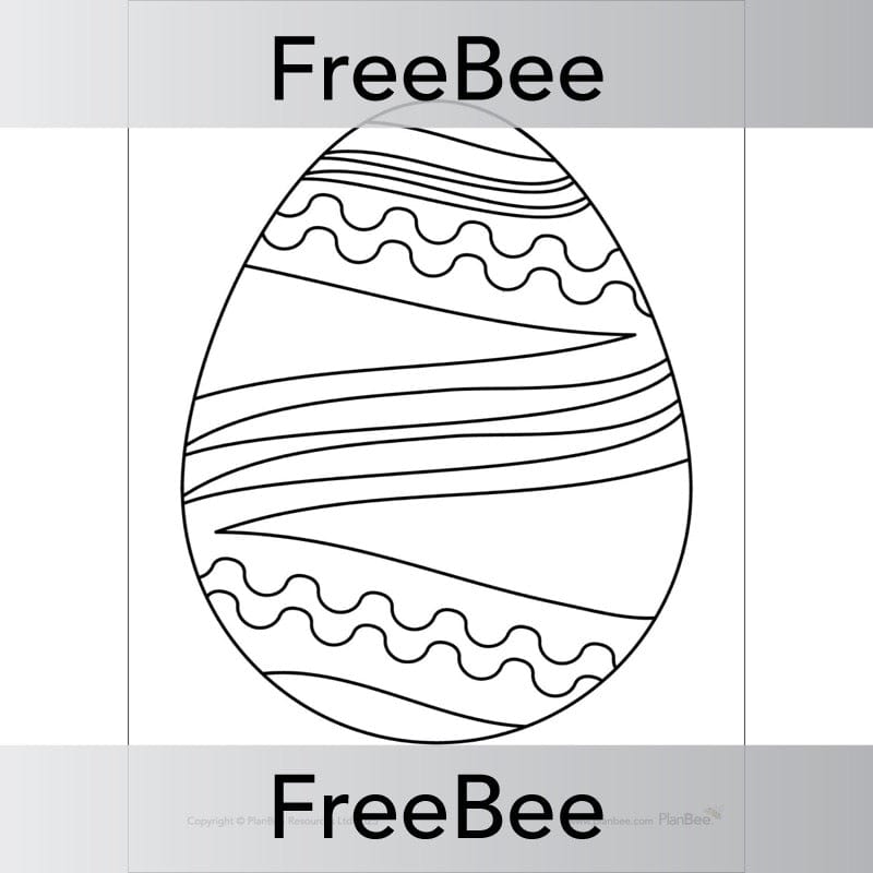 PlanBee Free Easter Colouring Pages Printable by PlanBee