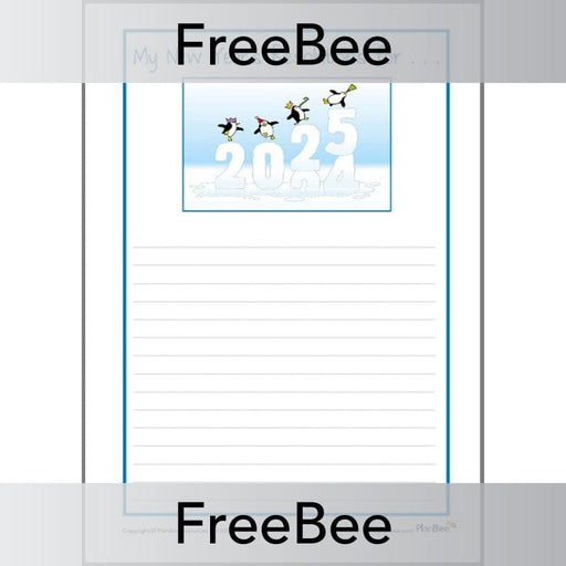 PlanBee New Year's Resolution Template | Free PlanBee